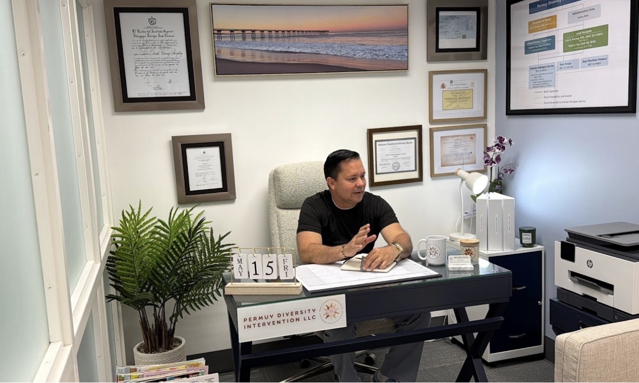 Luis Permuy at the Permuy Diversity Intervention office in Key West